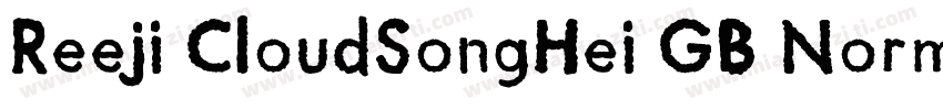 Reeji CloudSongHei GB Normal字体转换
